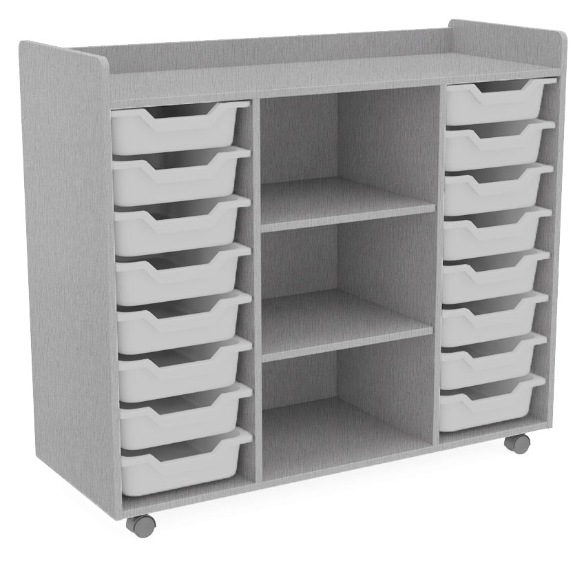 Tote and Centre Shelving Unit